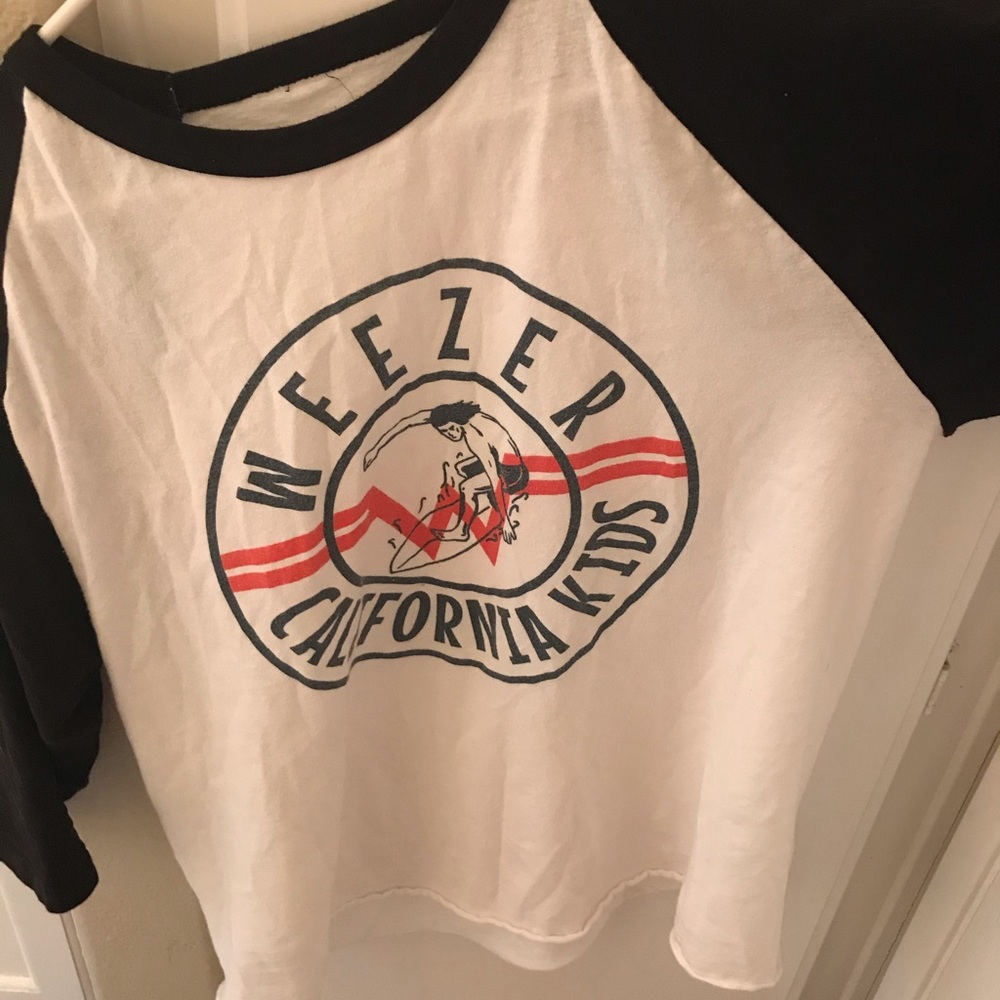Weezer band baseball tee